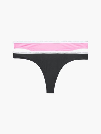 Calvin Klein Underwear HU341231 | Calvin Klein CK One Női Tanga Fekete / Rózsaszín
